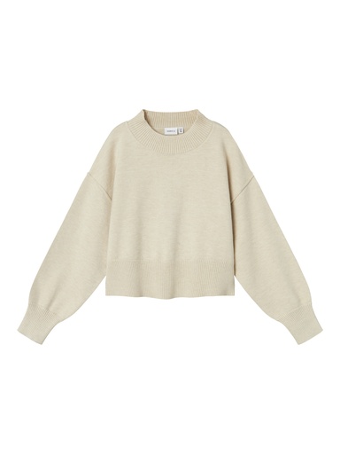 NAME IT KIDS - NKF SIVISCA LS SHORT BOXY KNIT - Peyote Melange