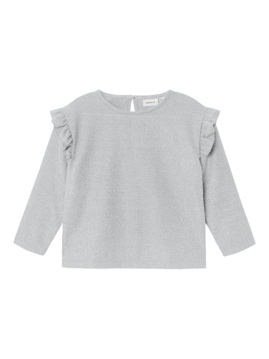 NAME IT MINI - NMF ROISIN NREG LS TOP - Silver