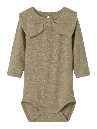 NAME IT BABY - NBF ROSSIA LS BODY - Weathered Teak