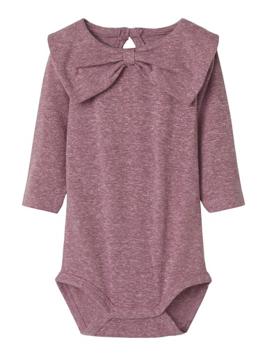 NAME IT BABY - NBF ROSSIA LS BODY - Mauve Orchid