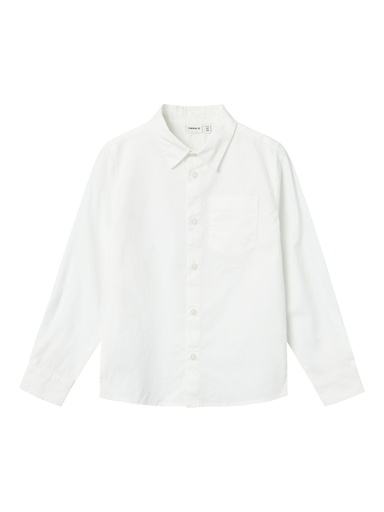 NAME IT KIDS - NKM REFRED LS SHIRT - Bright White