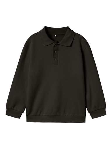 NAME IT KIDS - NKM RABBA LS NREG POLO TOP - Black