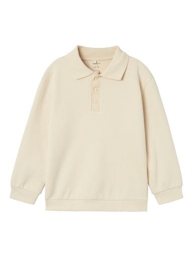 NAME IT KIDS - NKM RABBA LS NREG POLO TOP - Summer Sand