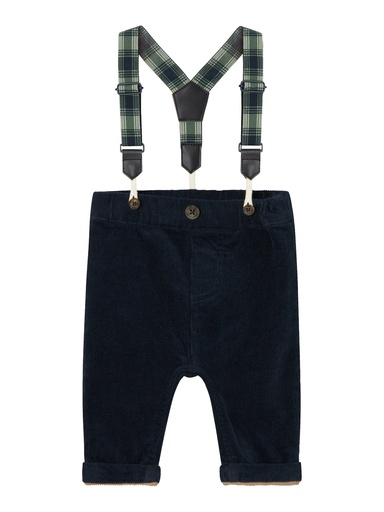 NAME IT BABY - NBM BEN U SHAPE CORD PANTS WB 8200-HB R - Dark Sapphire
