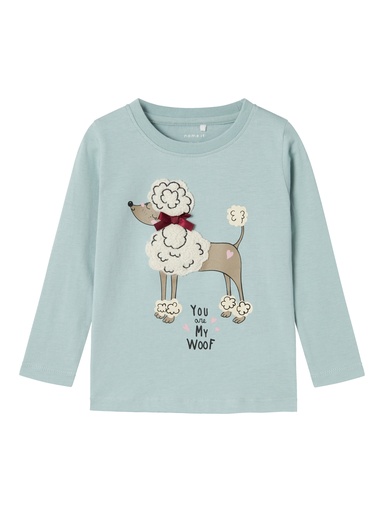 NAME IT MINI - NMF RHEA NREG LS TOP BOX - Gray Mist