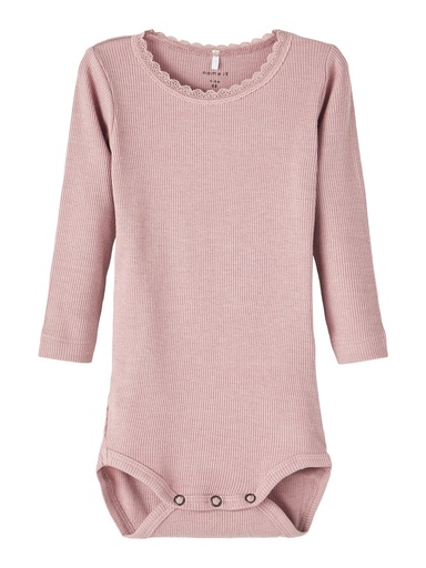 NAME IT BABY - NBF KAB LS BODY NOOS - Deauville Mauve MELANGE