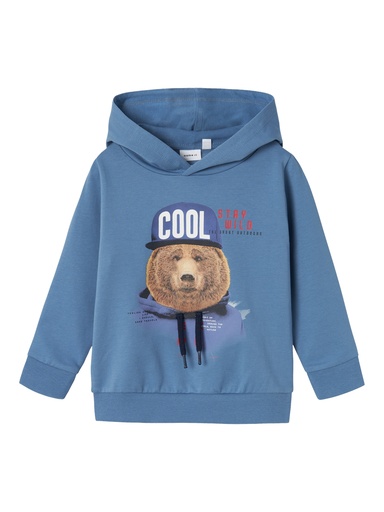 NAME IT MINI - NMM LABEAR SWEAT WH UNB - Coronet Blue