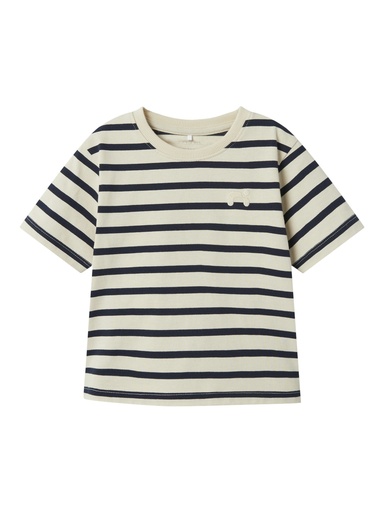 NAME IT MINI - NMM TORINE NREG SS TOP - White Swan