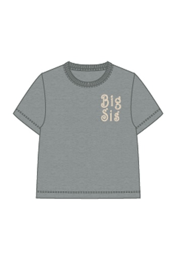 NAME IT MINI - NMF LABY NREG SS TOP - Grey Melange