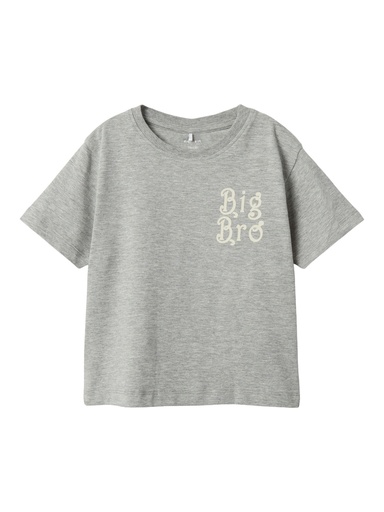 NAME IT MINI - NMM LABY NREG SS TOP - Grey Melange