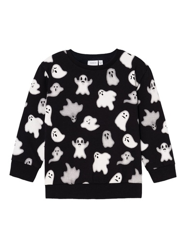 NAME IT MINI - NMN OWEN NREG SWEAT BOX BRU - Black