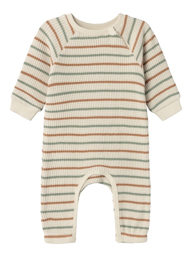 NAME IT BABY - NBN OSOME LS WAFFEL SUIT - Summer Sand