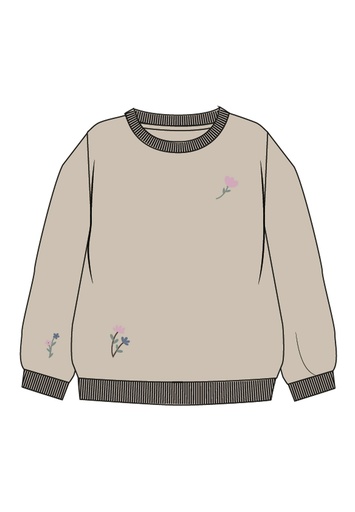 NAME IT MINI - NMF ONDINE NREG SWEAT BRU - Summer Sand