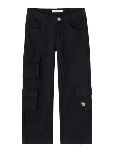 NAME IT KIDS - NKF ROSE WIDE TWI PANT 9420-TD N - Black
