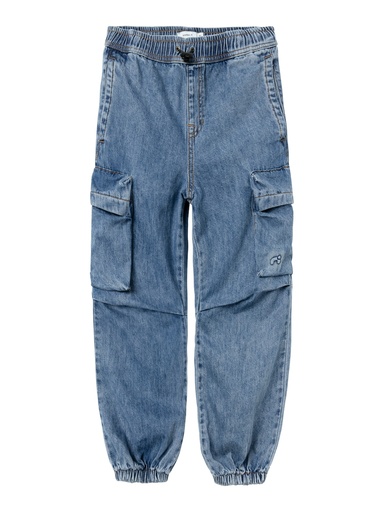 NAME IT KIDS - NKM BEN PARACHUTE JEANS 5010-BY N - Medium Blue Denim