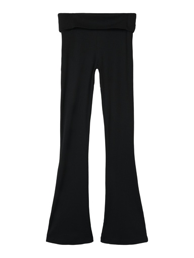 LMTD - NLF KULA BOOTCUT RIB PANT - Black