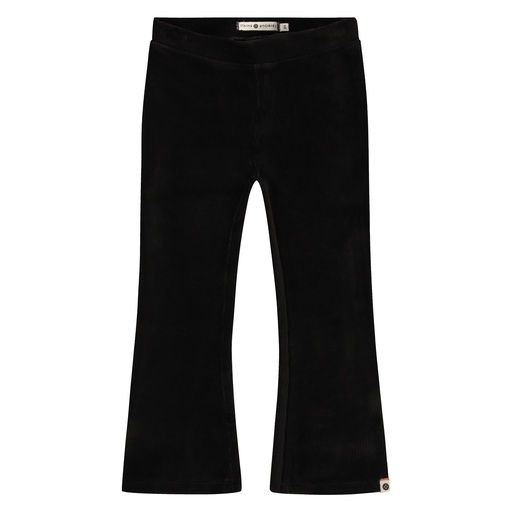 Stains & Stories - girls flared velvet pants - nearly black - SSA24508279