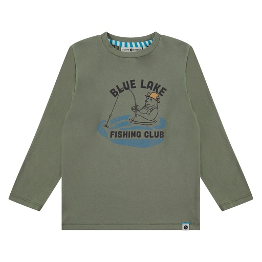 Stains & Stories - boys t-shirt long sleeve - light army - SSA24507673