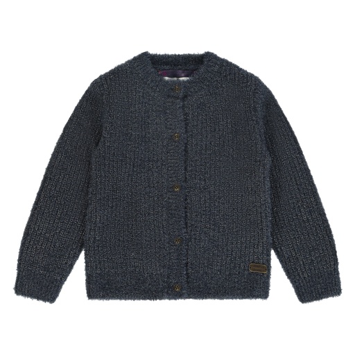 Stains & Stories - girls lurex cardigan - dark blue - SSA24608394