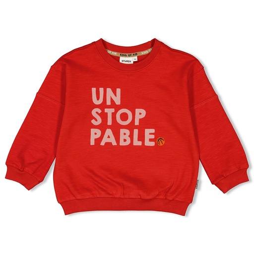 Sturdy - Sweater - Jump For Joy - Rood - 71600572