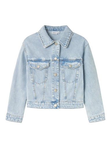 NAME IT KIDS - NKF MILA DNM JACKET 8510-ZA NOOS - Light Blue Bleached Denim