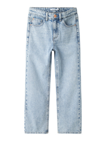 NAME IT KIDS - NKF ROSE HW STRAIGHT JEANS 9222-BE NOOS - Light Blue Bleached Denim
