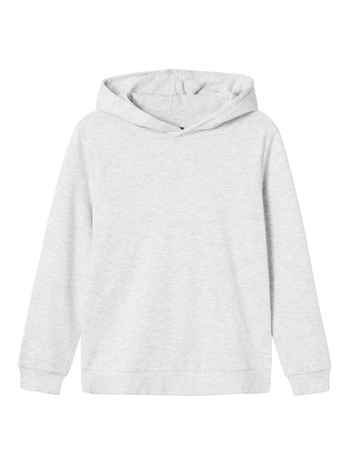 LMTD - NLN NIZU LS BRU SWEAT W. HOOD NOOS - Light Grey Melange