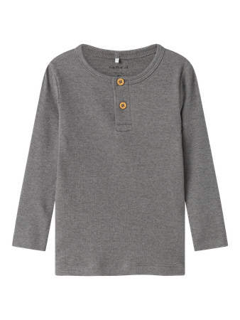 NAME IT MINI - NMM KAB LS TOP NOOS - Mockingbird MELANGE