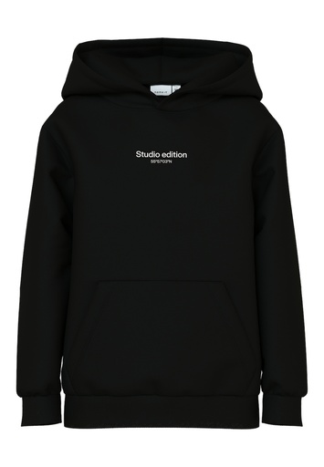 NAME IT KIDS - NKM BRODY LS NREG SWEAT WH BRU NOOS - Black