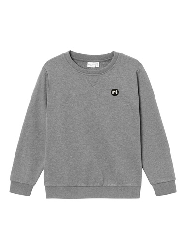 NAME IT KIDS - NKM VIMO LS SWEAT BRU NOOS - Grey Melange
