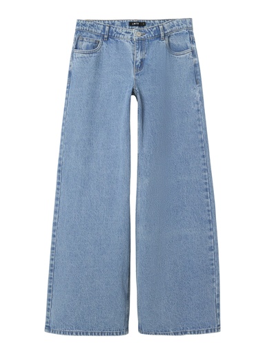 LMTD - NLF KIZZA DNM LW WIDE PANT NOOS - Light Blue Denim