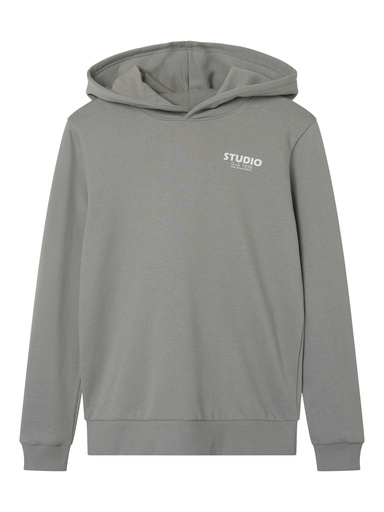 LMTD - NLM STUDIO LS BRU SWEAT W. HOOD - Sharkskin