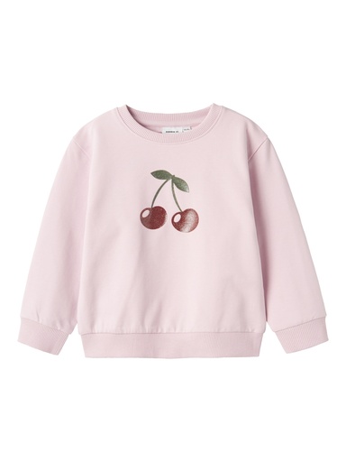 NAME IT MINI - NMF BELLOS NREG LS SWEAT UNB - Winsome Orchid