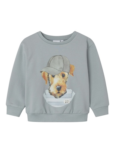 NAME IT MINI - NMM BASSE NREG SWEAT UNB - Quarry