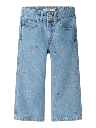 NAME IT MINI - NMF ROSE WIDE JEANS 3614-ZA T - Light Blue Denim