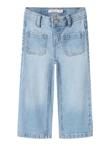 NAME IT MINI - NMF SALLI WIDE JEANS 5394-TK T - Light Blue Denim