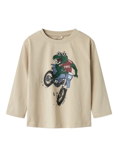 NAME IT MINI - NMM THOR NREG LS TOP BOX - Pure Cashmere