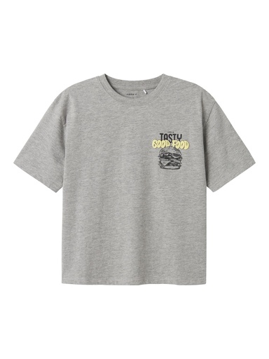 NAME IT KIDS - NKM TIBILBO SS RLX TOP - Grey Melange