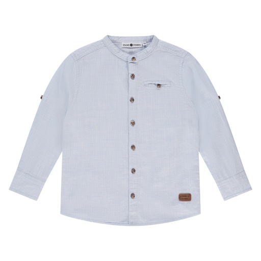 Stains & Stories - boys shirt long sleeve - light blue - SSA25207521-SSA-00038