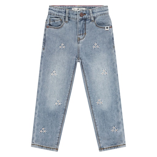 Stains & Stories - girls denim 5-pocket - light blue denim - SSA25208220-SSA-00065