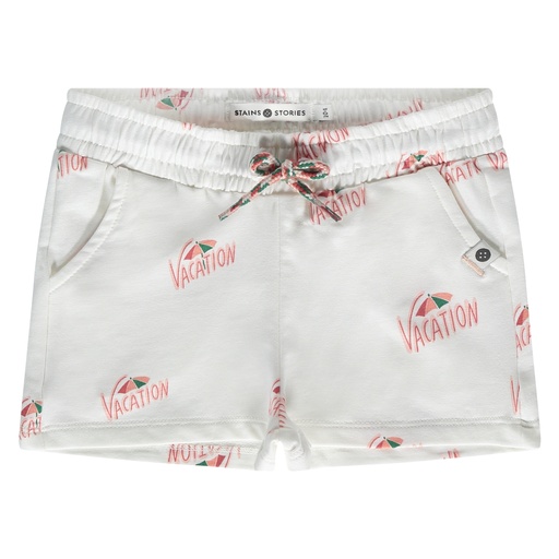 Stains & Stories - girls short - ivory - SSA25208240-SSA-00049