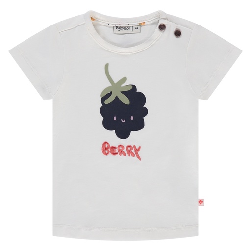 Babyface - baby girls t-shirt short sleeve - ivory - BBE25128608-BBE-00138