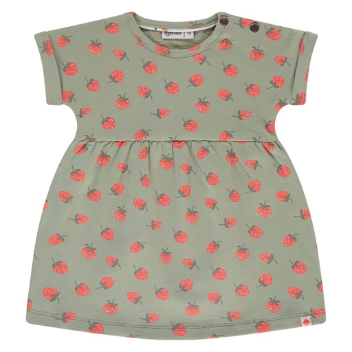 Babyface - baby girls dress short sleeve - pistachio - BBE25128702-BBE-00218