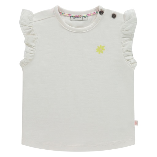 Babyface - baby girls t-shirt short sleeve - ivory - BBE25328646-BBE-00138