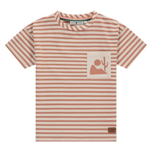 Stains & Stories - boys t-shirt short sleeve - canyon - SSA25107615-SSA-00023