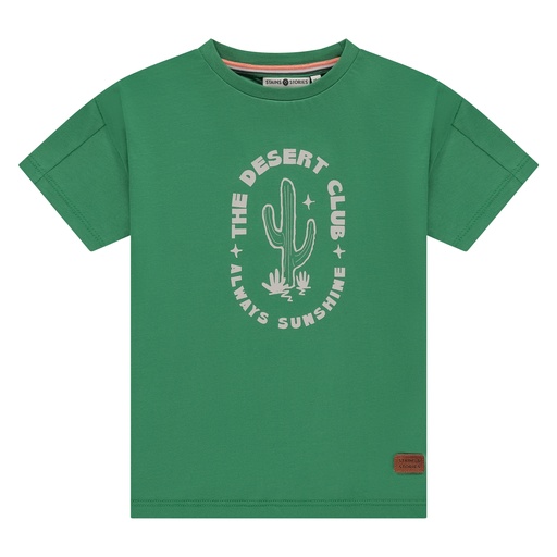 Stains & Stories - boys t-shirt short sleeve - grass - SSA25107617-SSA-00034