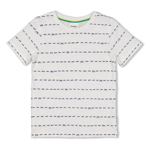 Sturdy - T-shirt AOP - Explore More - Wit - 71700465