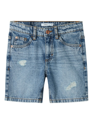 NAME IT KIDS - NKM SILAS LOOSE DNM L SHORTS 7998-BE NOOS - Medium Blue Denim Detail
