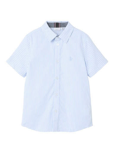 NAME IT KIDS - NKM NEWSA SS SHIRT NOOS - Campanula W. BRIGHT WHITE
