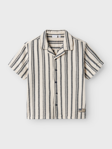 NAME IT KIDS - NKM FOKO SS NREG SHIRT - Peyote NAVY BLAZER